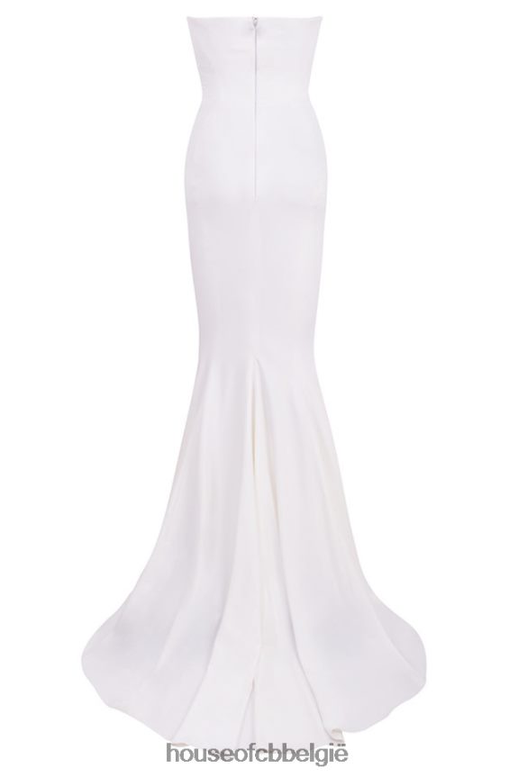 Esmee ivoorkleurige gedrapeerde strapless bruidsjurk - beperkte oplage House of CB X0JL681155 bruiloften