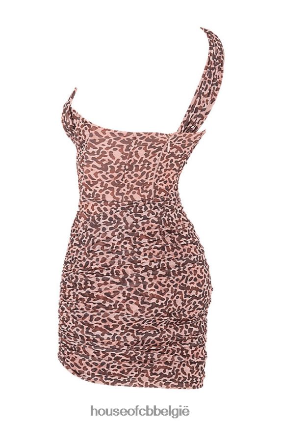 Clementine mini-jurk met uitgesneden dierenprint House of CB X0JL68583 kleding