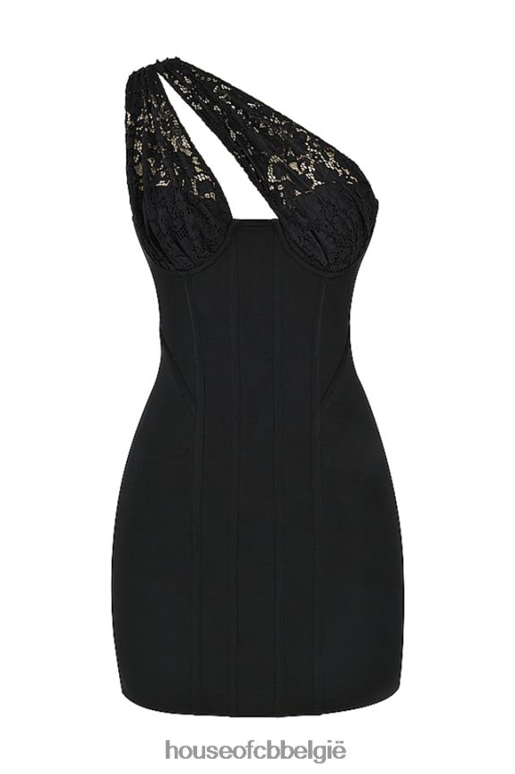 Lelie zwarte kanten mini-jurk House of CB X0JL68463 kleding