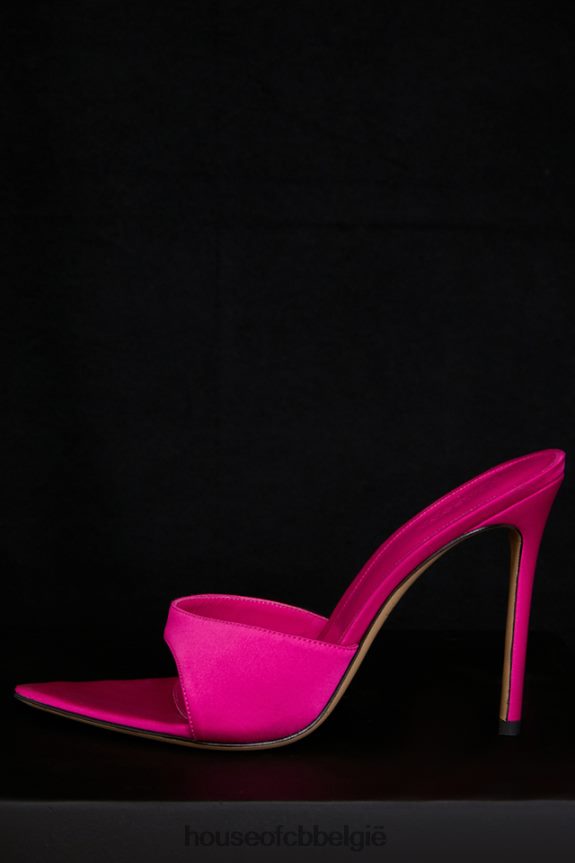 bella roze puntige muiltjes met hoge hak House of CB X0JL681073 schoenen